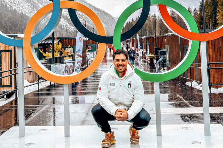 Matteo Artina, con Sofia Goggia a Milano Cortina