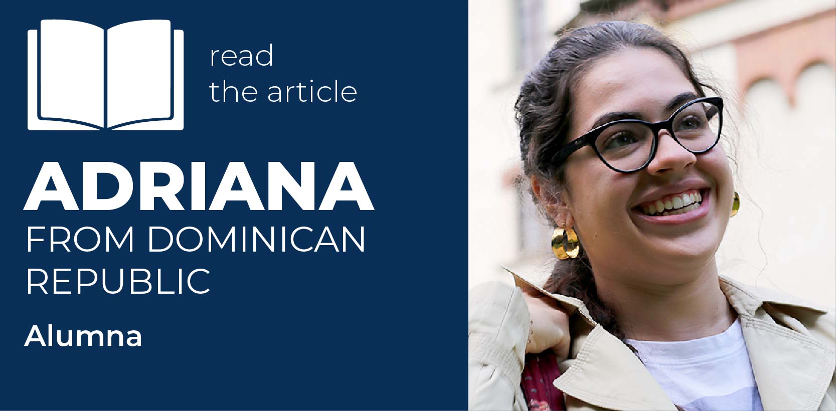 Adriana, student featured in an article about her experience in the BSc in Economics and Management at Università Cattolica